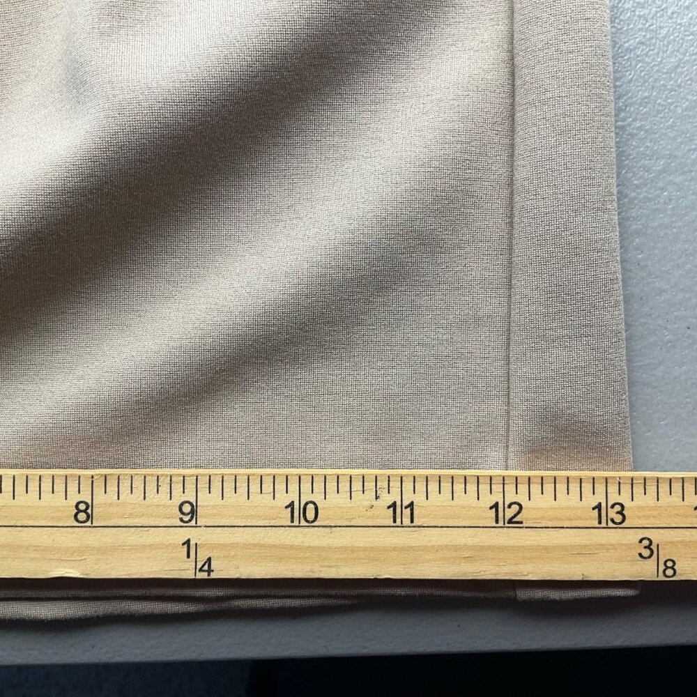 Eileen Fisher 1X Beige Wide-Leg Ponte Pull On Pants Made USA Minimalist - Picture 12 of 14